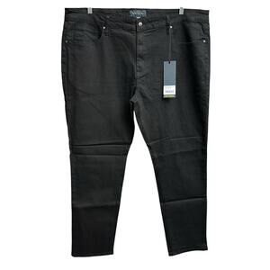 Good Counsel Men's 50 x 32 Black Malone Stretch Jeans Casual Denim Pants